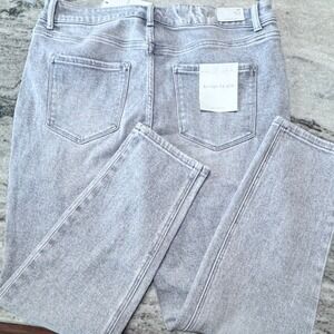 Bridge by Gly Jeans Womens 16W High Rise Skinny Denim Gray Quiet Luxury New